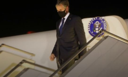 Държавният секретар на САЩ Антъни Блинкън пристигна в Киев за
